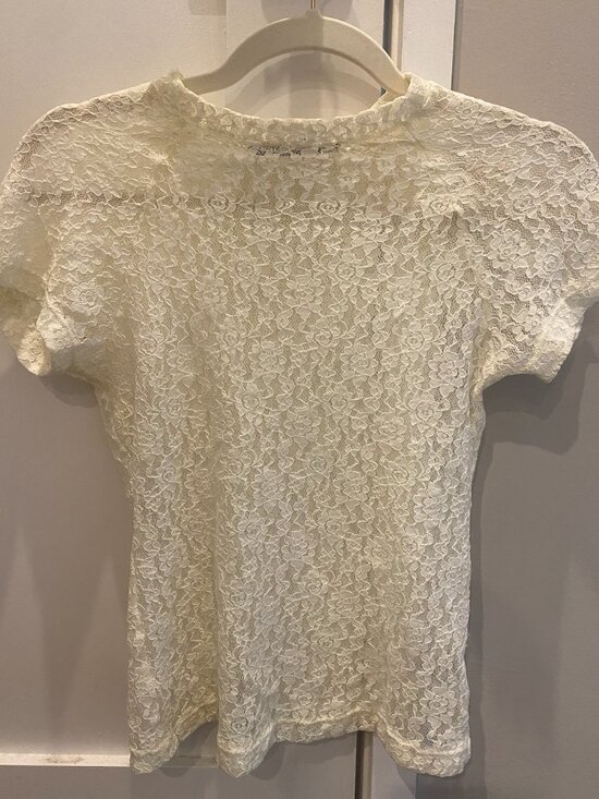 EB Denim Tops - REVOLVE / EB DENIM LACE SHEER TSHIRT